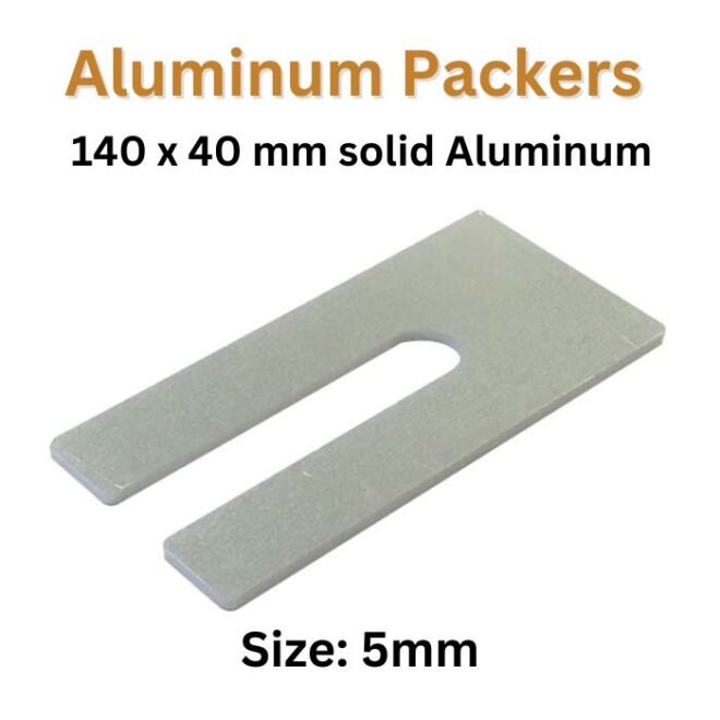 Aluminum Packers | 140 x 40 mm solid Aluminum | 5mm